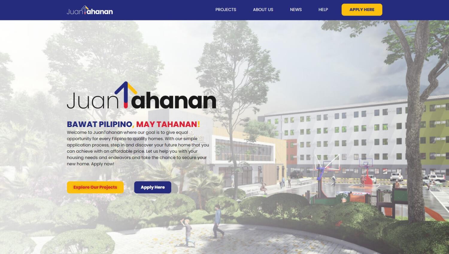 Juantahanan home page new design